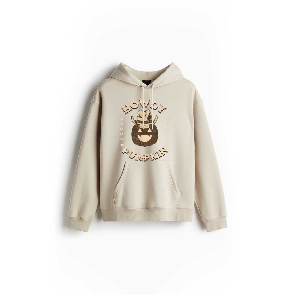 Howdy Pumpkin Cowboy Vintage Halloween Western Country Hoodie