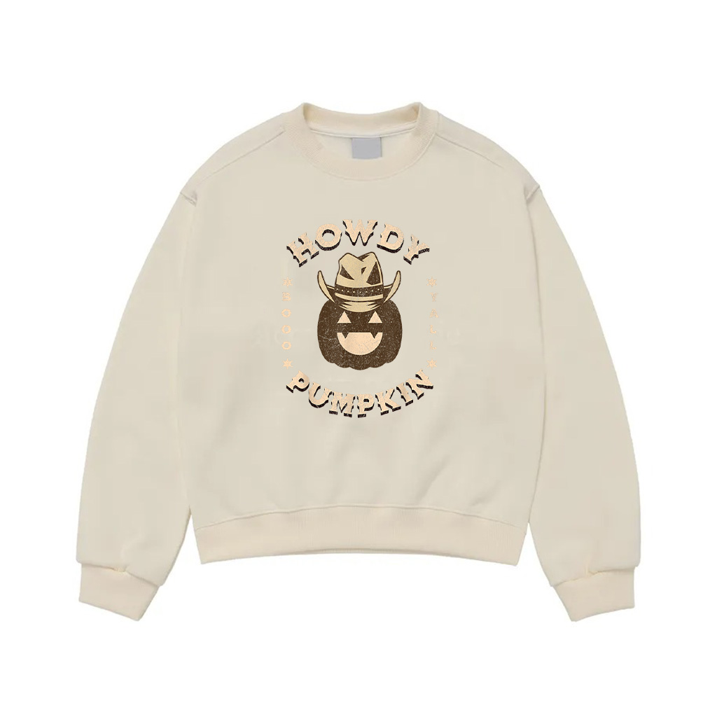 Howdy Pumpkin Cowboy Vintage Halloween Western Country Sweatshirt