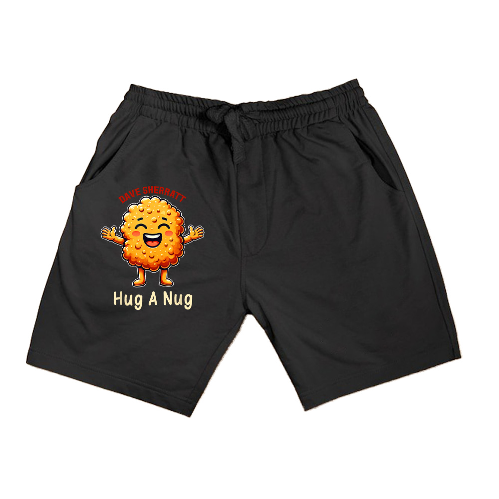 Hug A Nugs Chicken Nuggets Lovers Funny Fastfood Design Shorts