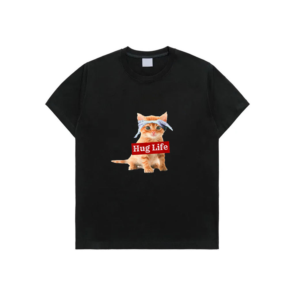 Hug Life Kitty Cat Thug Gansta Kitten Kitty Funny Gangster T-Shirt