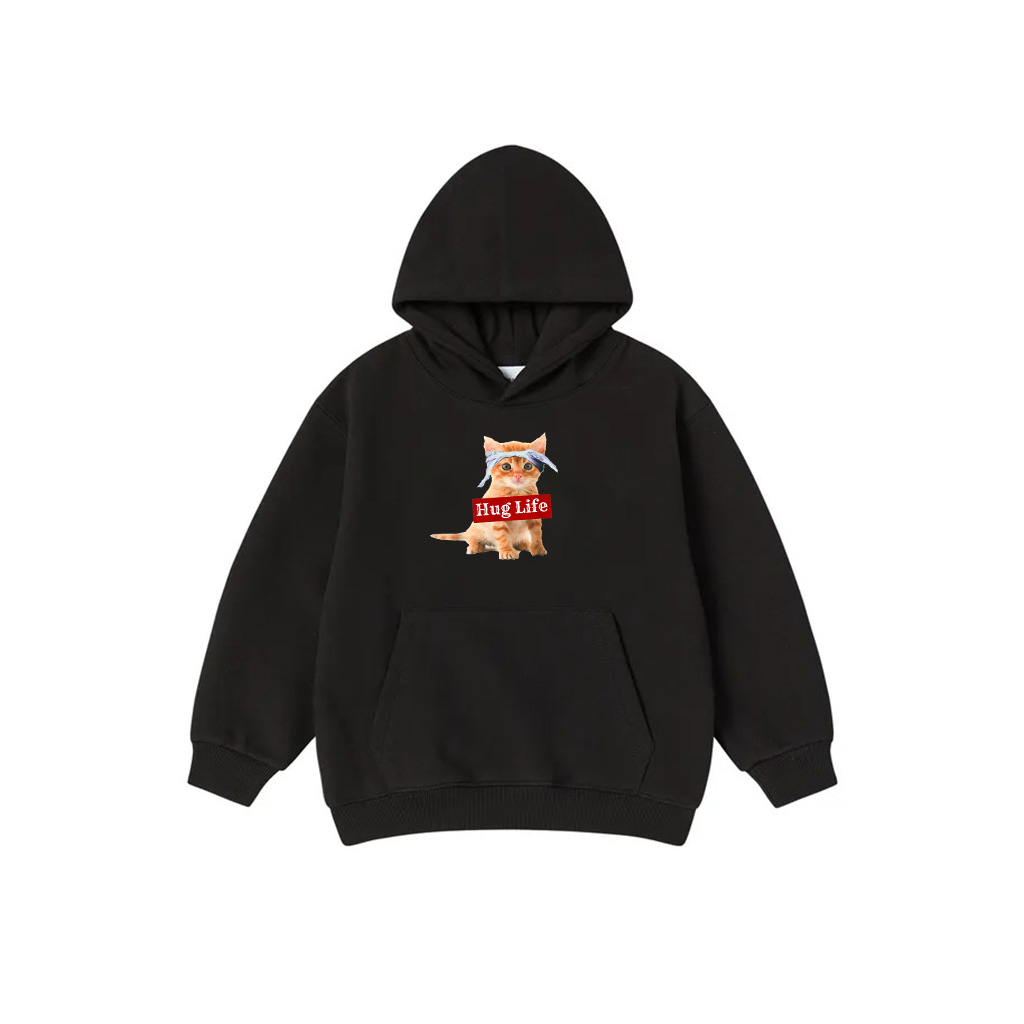 Hug Life Kitty Cat Thug Gansta Kitten Kitty Funny Gangster Hoodie