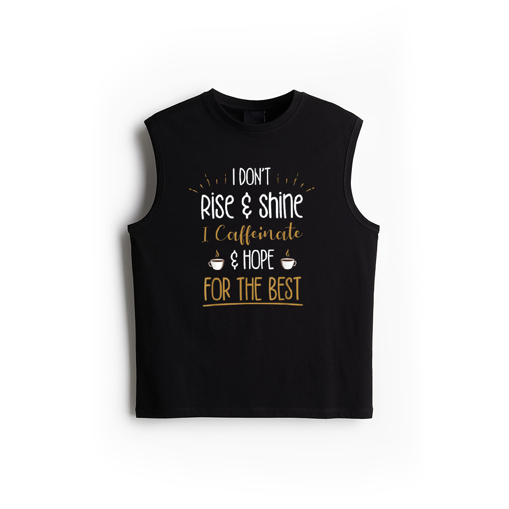 I Caffeinate Hope For The Best Funny Coffee Lover Gift Tank Top