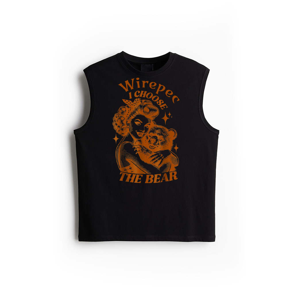 I Choose The Bear Vintage Retro Tank Top