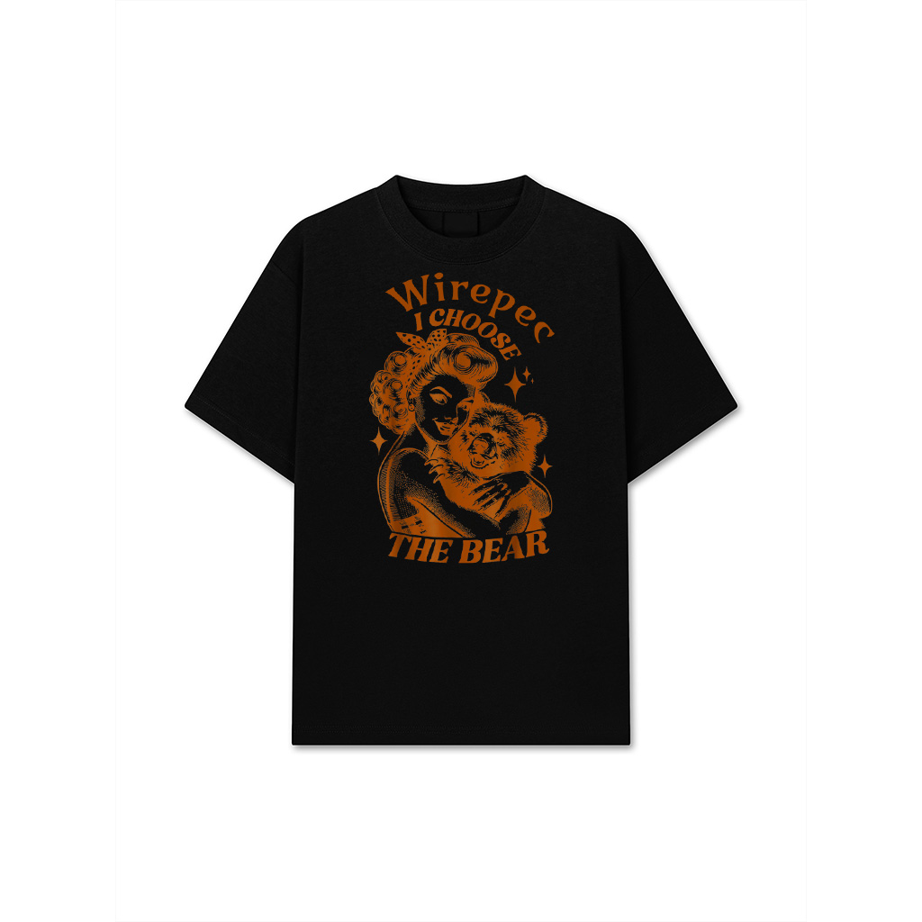 I Choose The Bear Vintage Retro T-Shirt