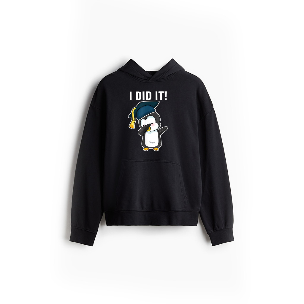 I Did It Dabbing Penguin Funny Graduation Hat Penguin Lovers Hoodie