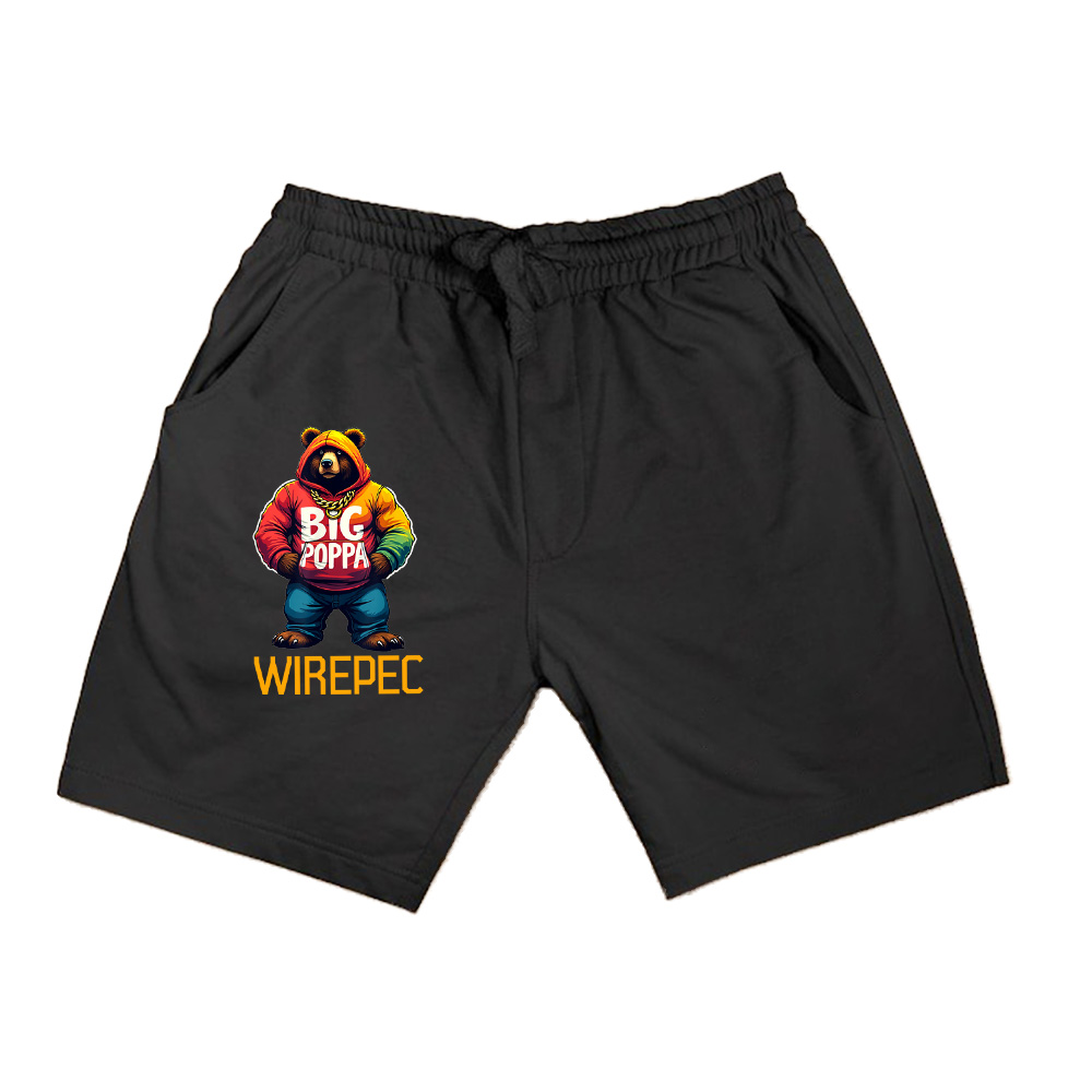 I Love Muscle Bear Funny Gay Big Poppa Pride Vintage Shorts
