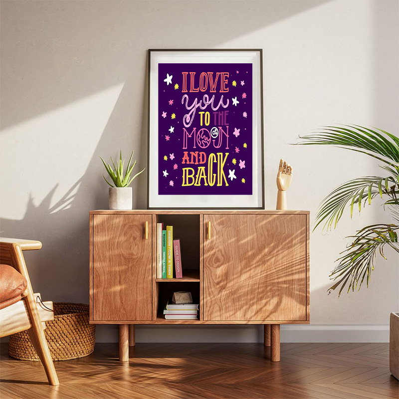 I Love You To The Moon And Back Poster