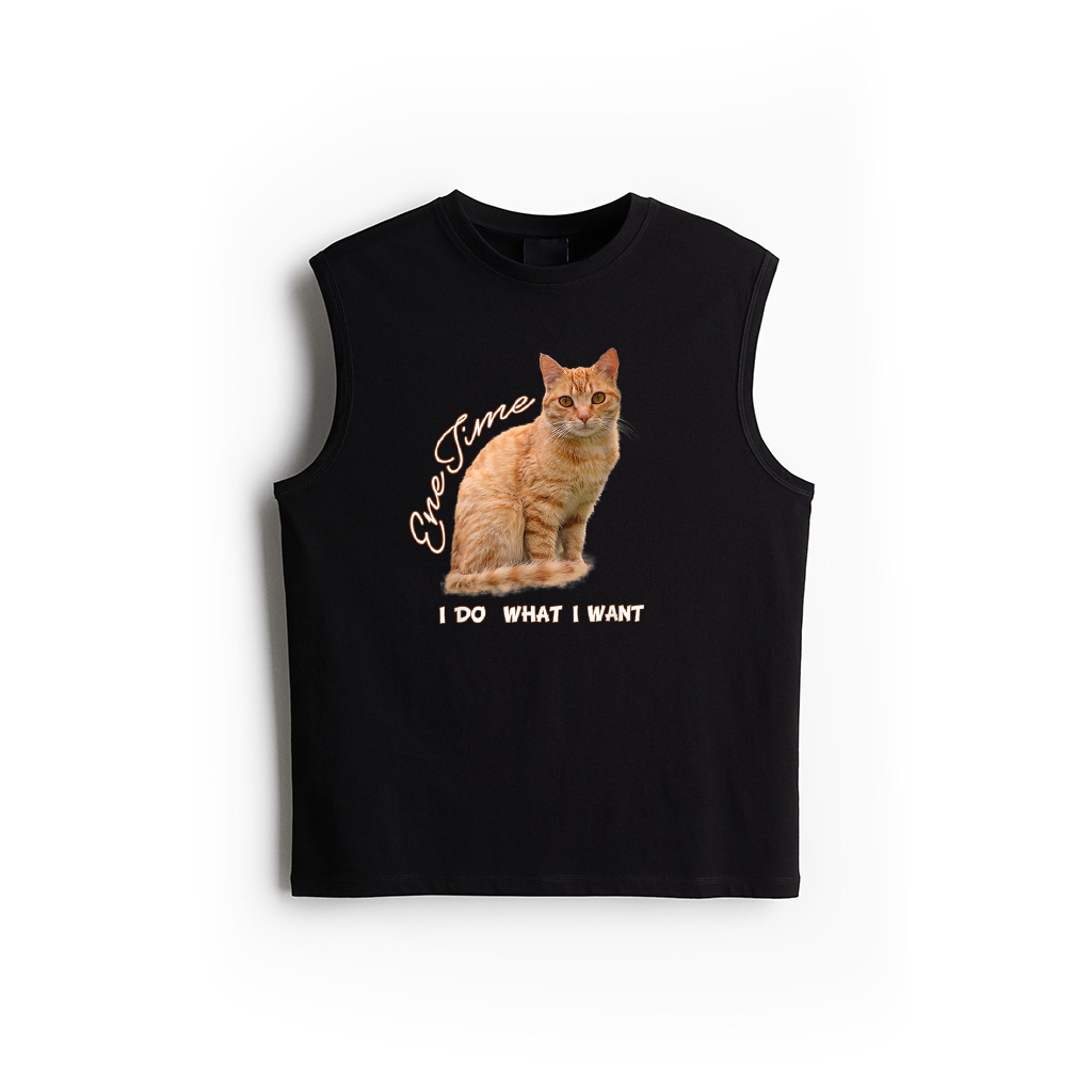 I Make What I Want Funny Orange Tabby Cat Lovers Tank Top
