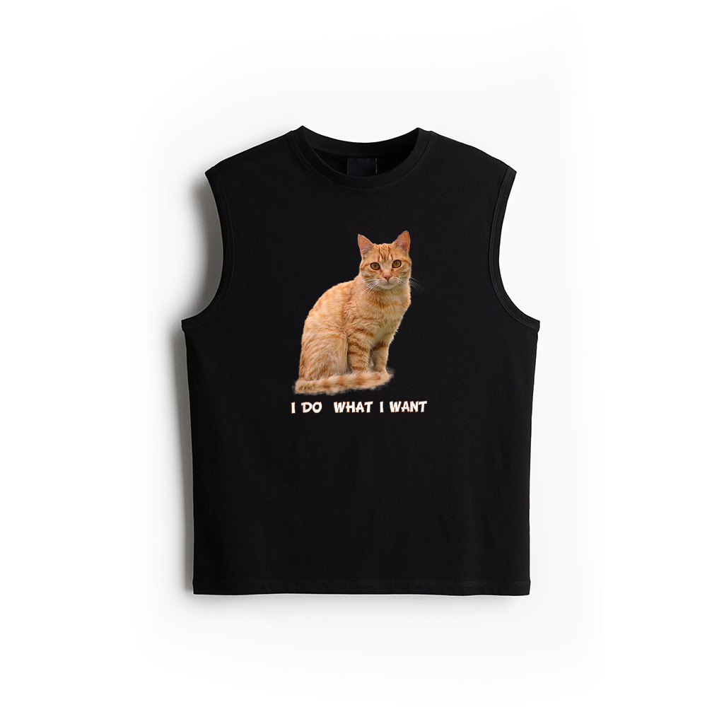 I Make What I Want Funny Orange Tabby Cat Lovers Tank Top