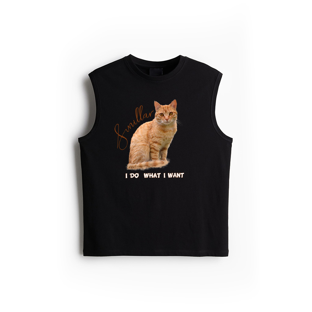 I Make What I Want Funny Orange Tabby Cat Lovers Tank Top