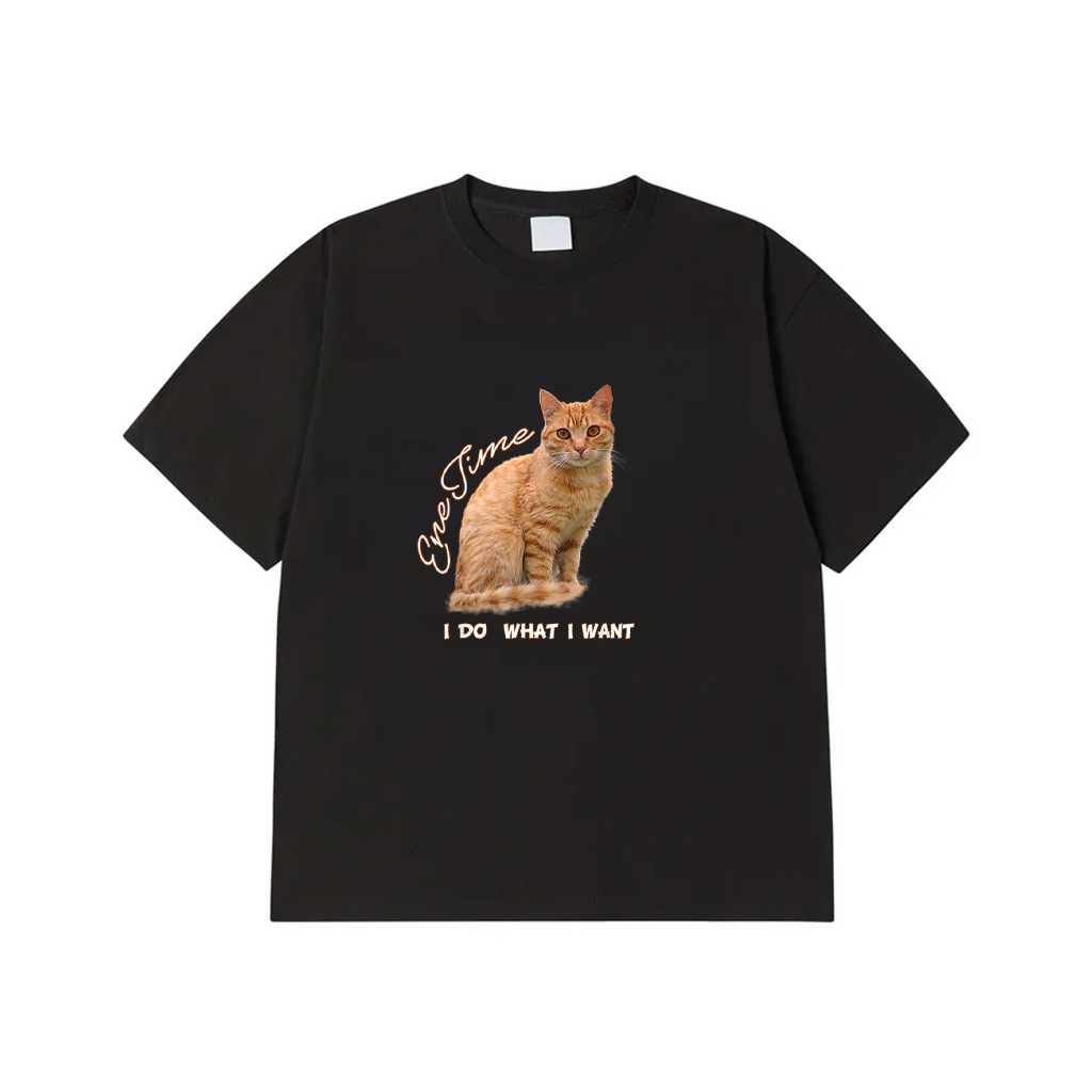 I Make What I Want Funny Orange Tabby Cat Lovers T-Shirt