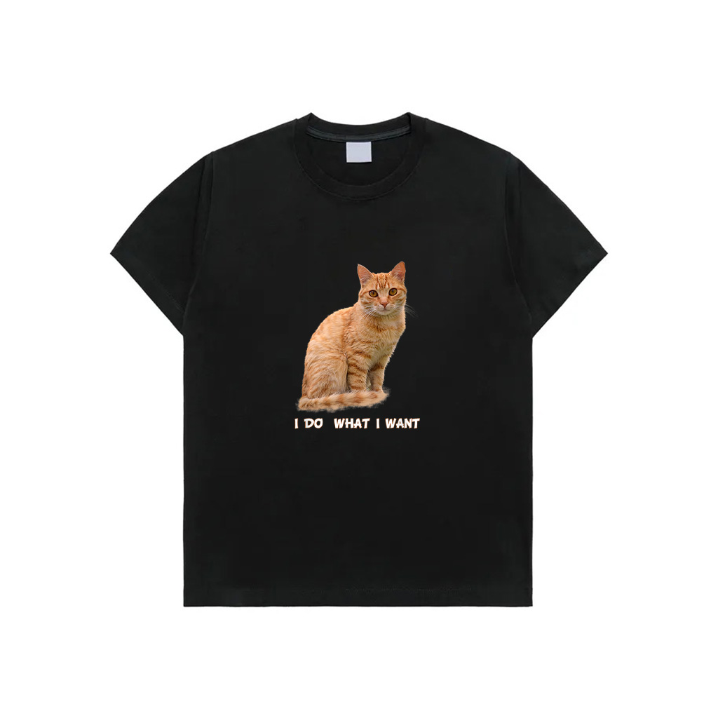 I Make What I Want Funny Orange Tabby Cat Lovers T-Shirt