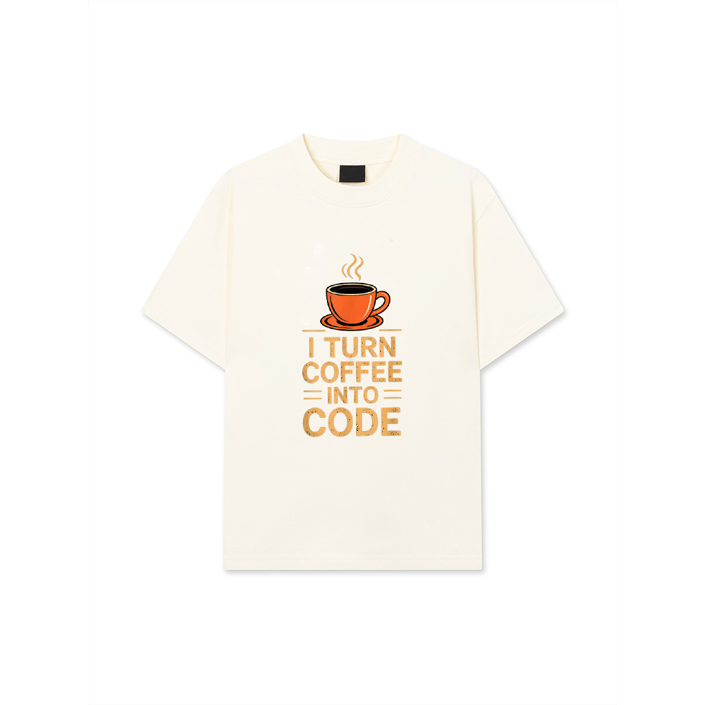 I Turn Coffee Into Code Cool Developer Design For Programmer T-Shirt