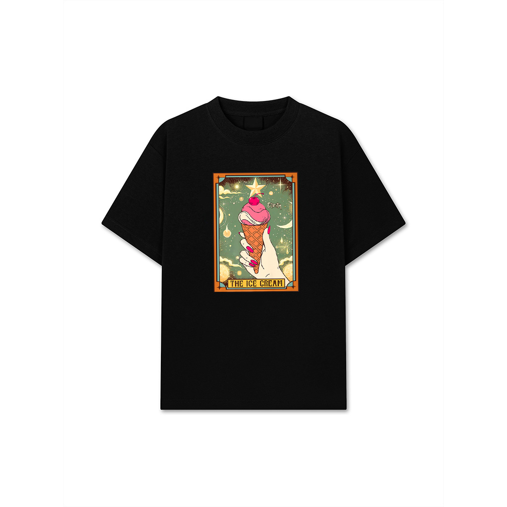 Ice Cream Lover Summer Beach Vacay The Ice Cream Tarot Card Premium T-Shirt