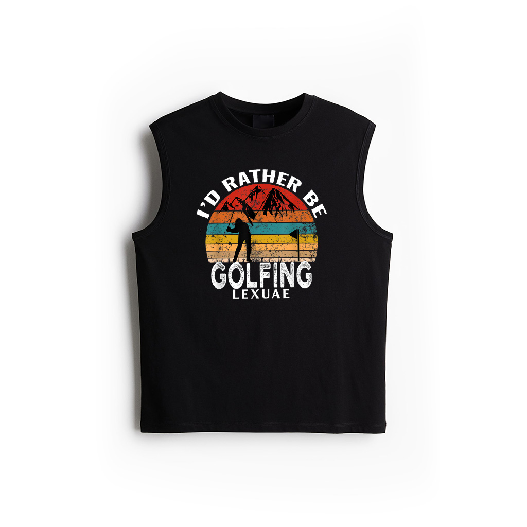 I'd Rather Be Golfing Funny Golf Lover Vintage Tank Top