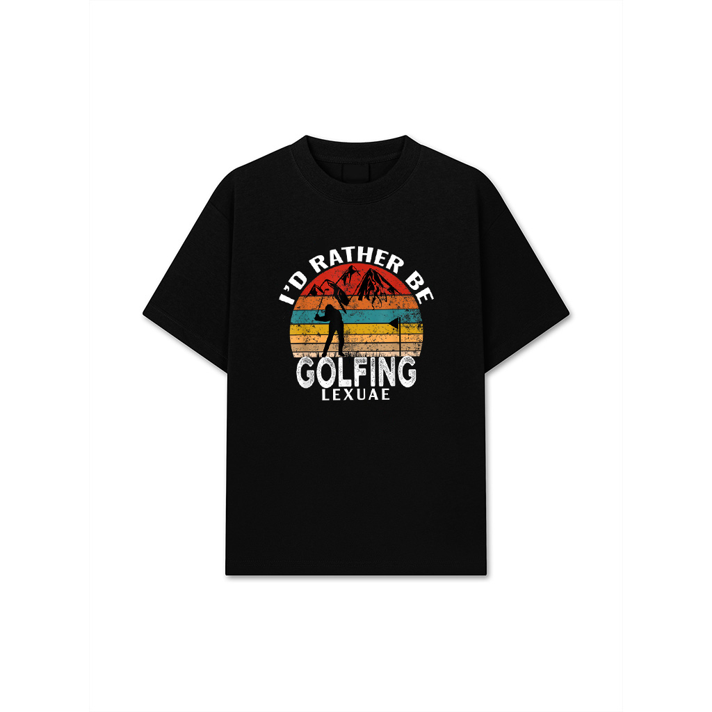 I'd Rather Be Golfing Funny Golf Lover Vintage T-Shirt