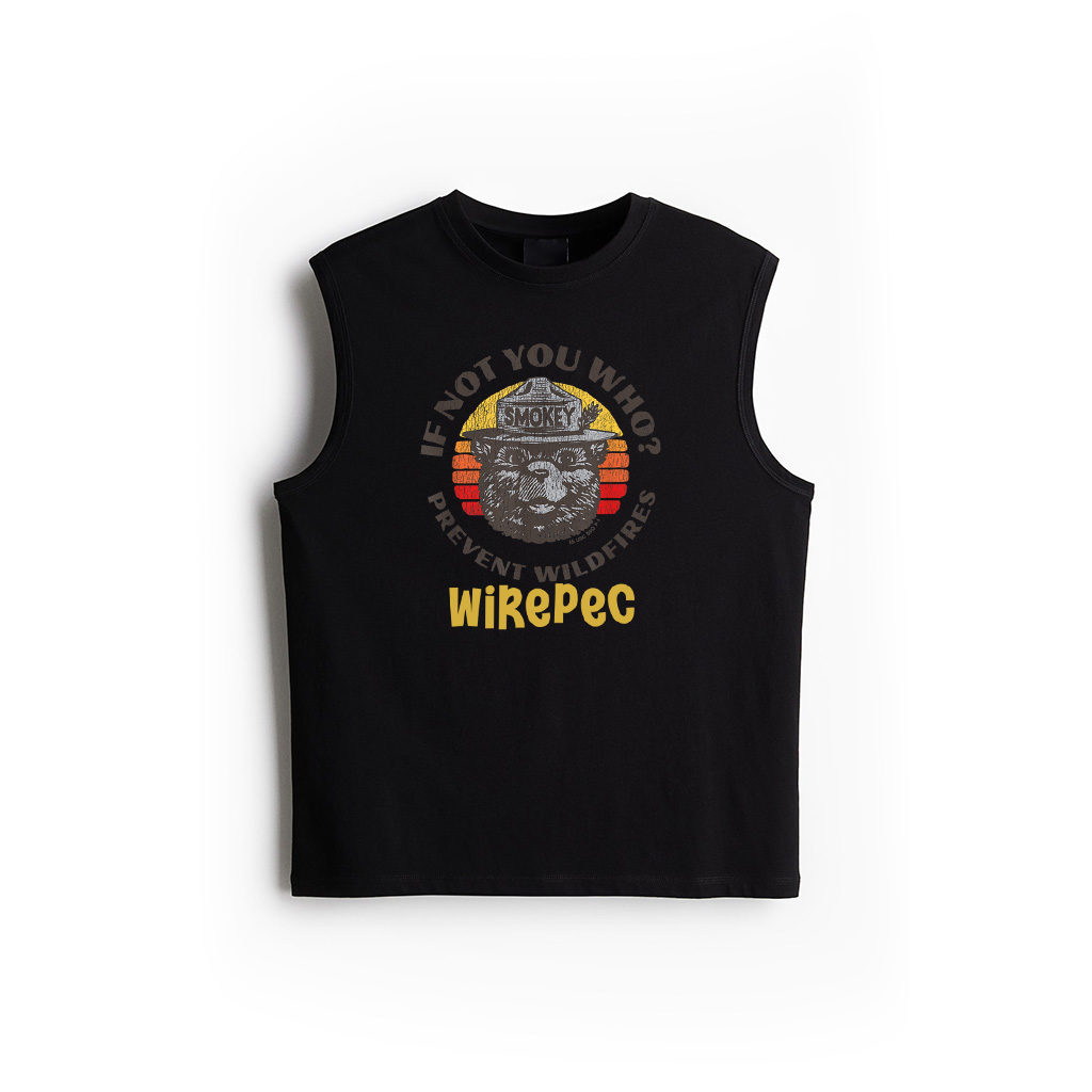 If Not You Who Vintage Smokey Bear 80S Sunset Tank Top