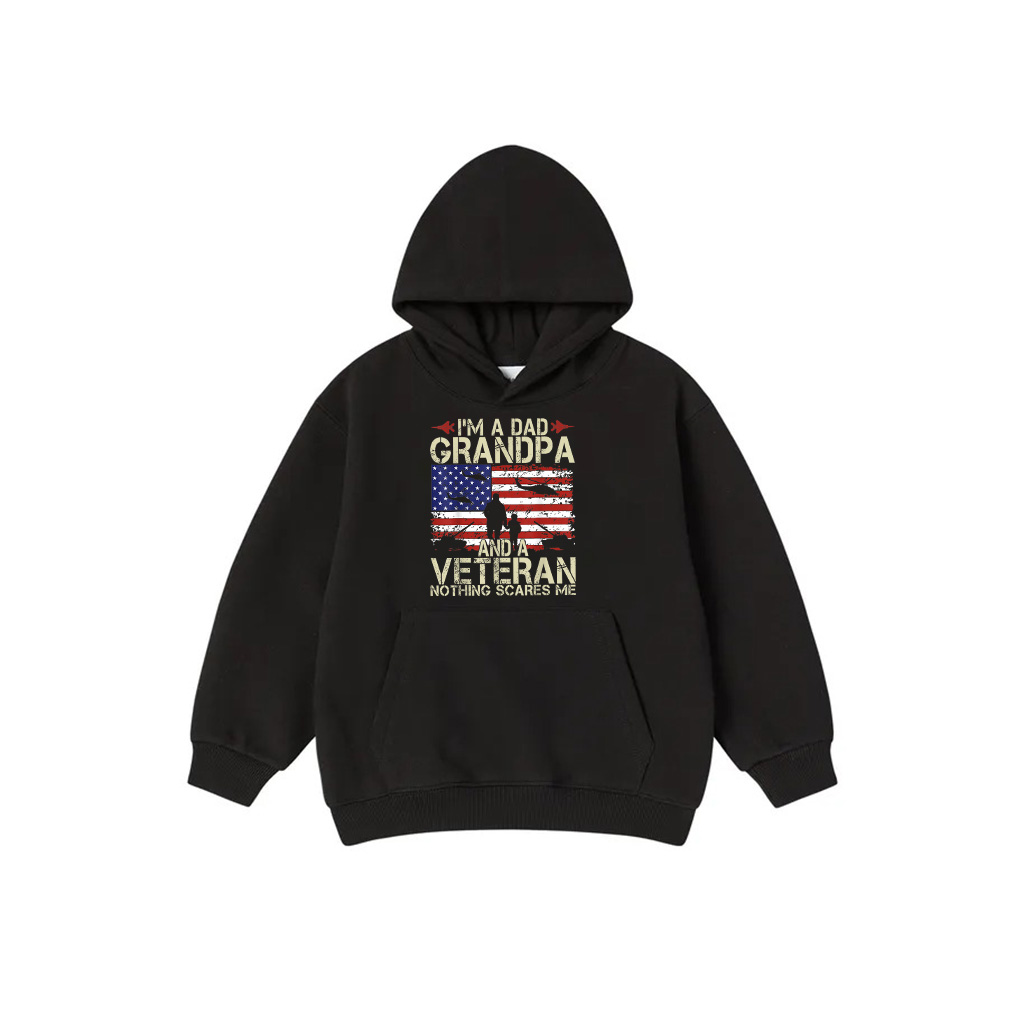 I'm A Dad Grandpa And Veteran Fathers Day Papa Grandpa Gifts Hoodie