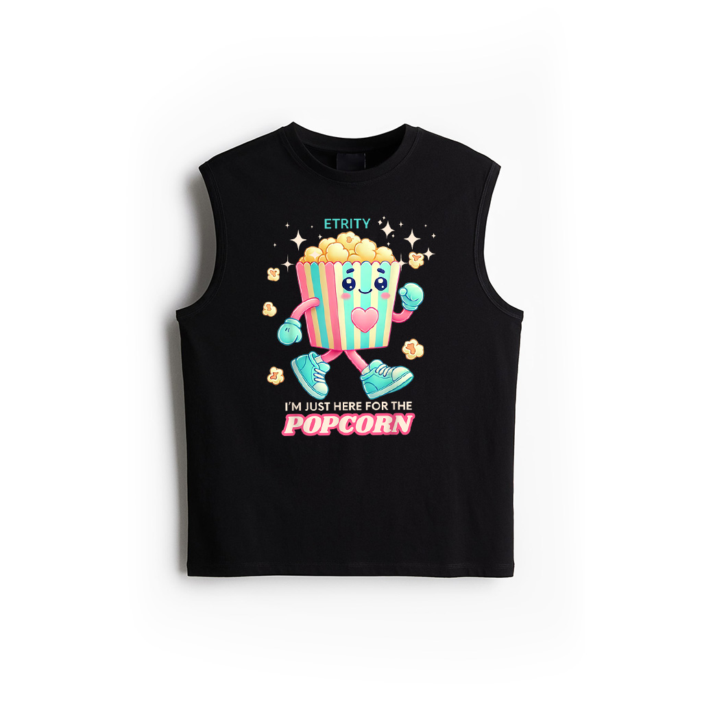 I'm Just Here For The Popcorn Funny Cinema Snack Tank Top