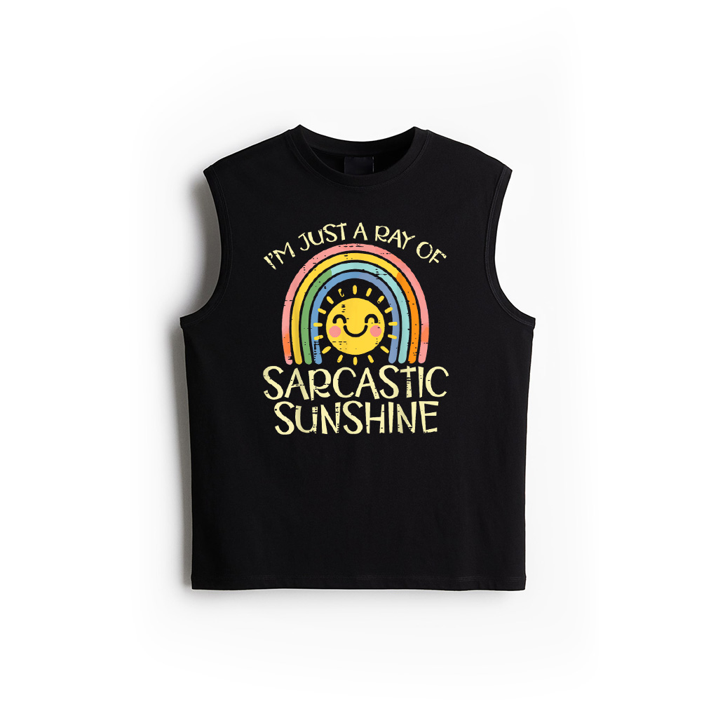 Im Just Ray Sarcastic Sunshine Funny Saying Groovy Women Tank Top