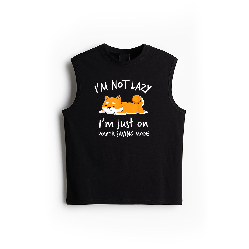 I'm Not Lazy Shiba Inu Shirt Loafer Dog Laziness Girl Woman Tank Top