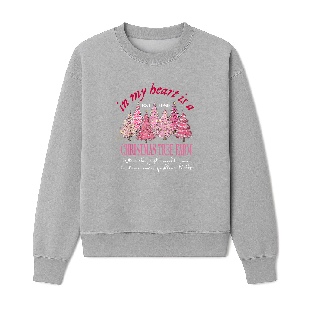 In My Heart Is A Christmas Xmas Tree Farm Vintage Sweatshirts 06-10-2025