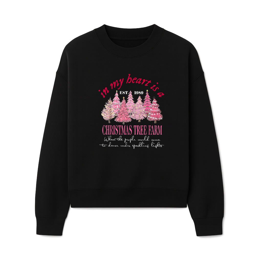 In My Heart Is A Christmas Xmas Tree Farm Vintage Sweatshirts 06-10-2025