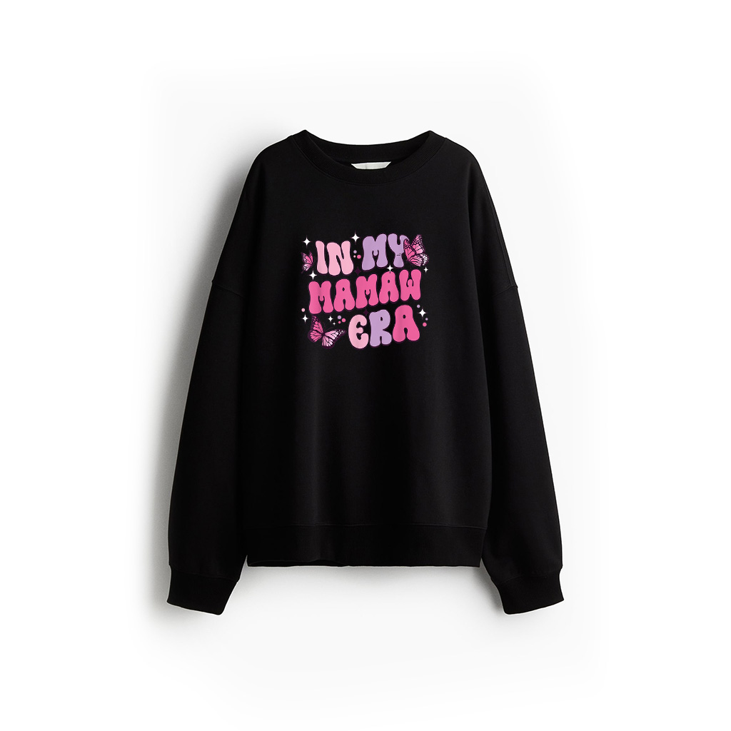 In My Mamaw Era Funny Butterfly Groovy Retro Mothers Day Sweatshirt 21-07-2025