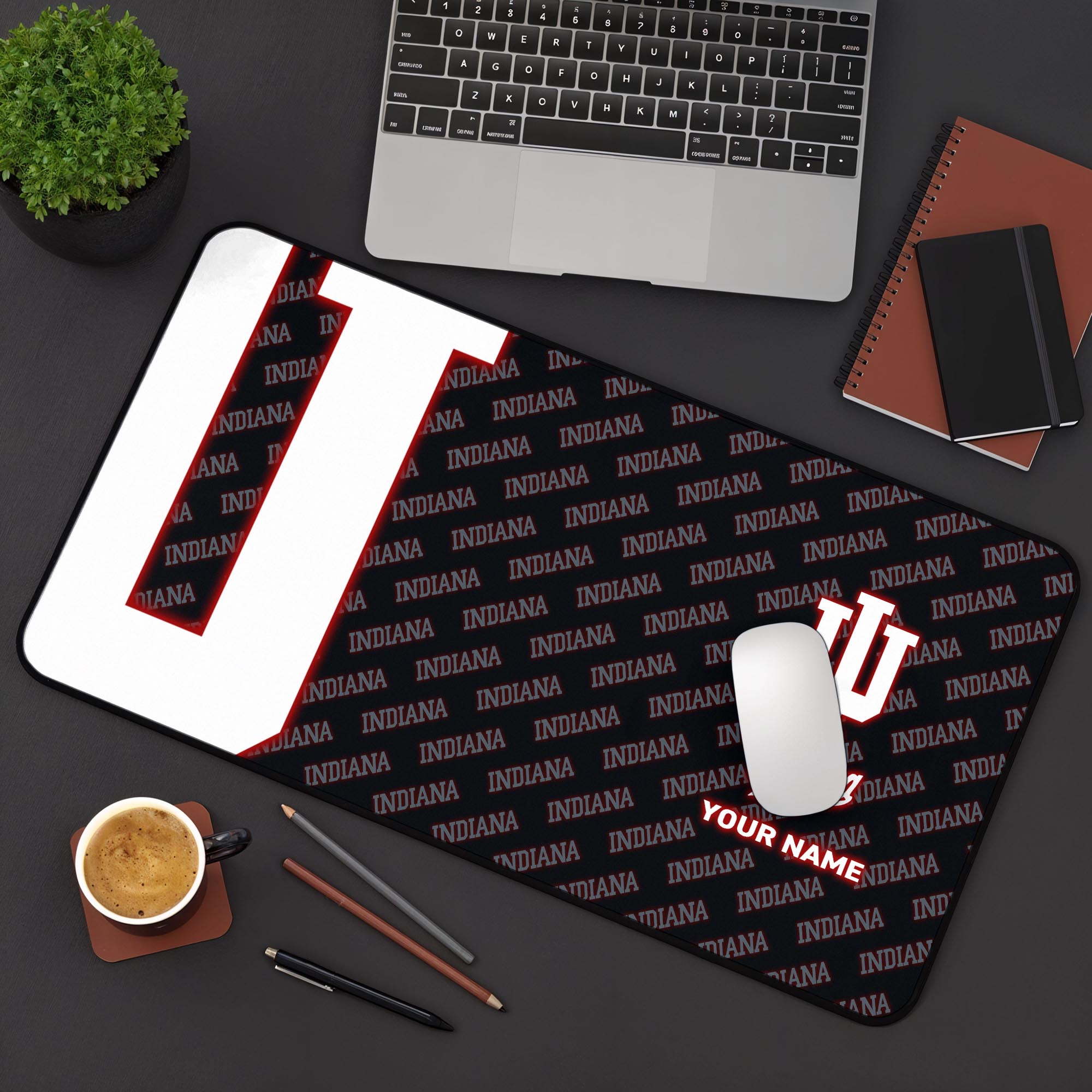 Indiana Hoosiers 2025 Version Mouse Pad Custom Printed, Sport Team Mouse Pad, Sport Gift For Fans