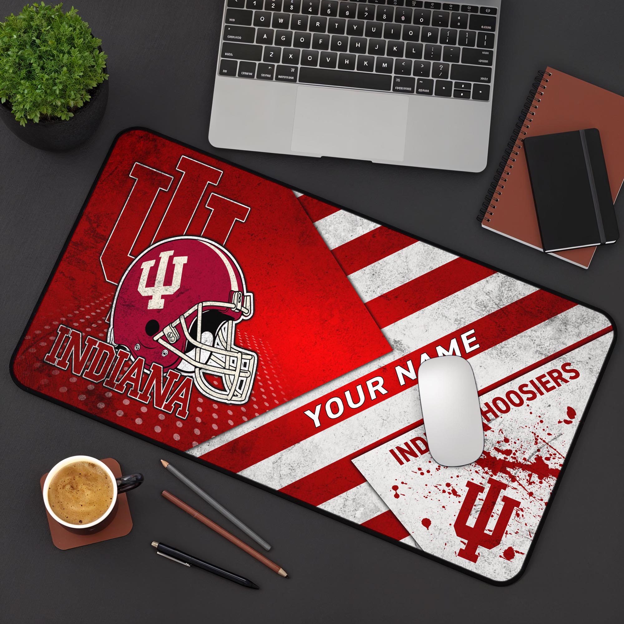 Indiana Hoosiers 2025 Version Mouse Pad Custom Printed, Sport Team Mouse Pad, Sport Gift For Fans