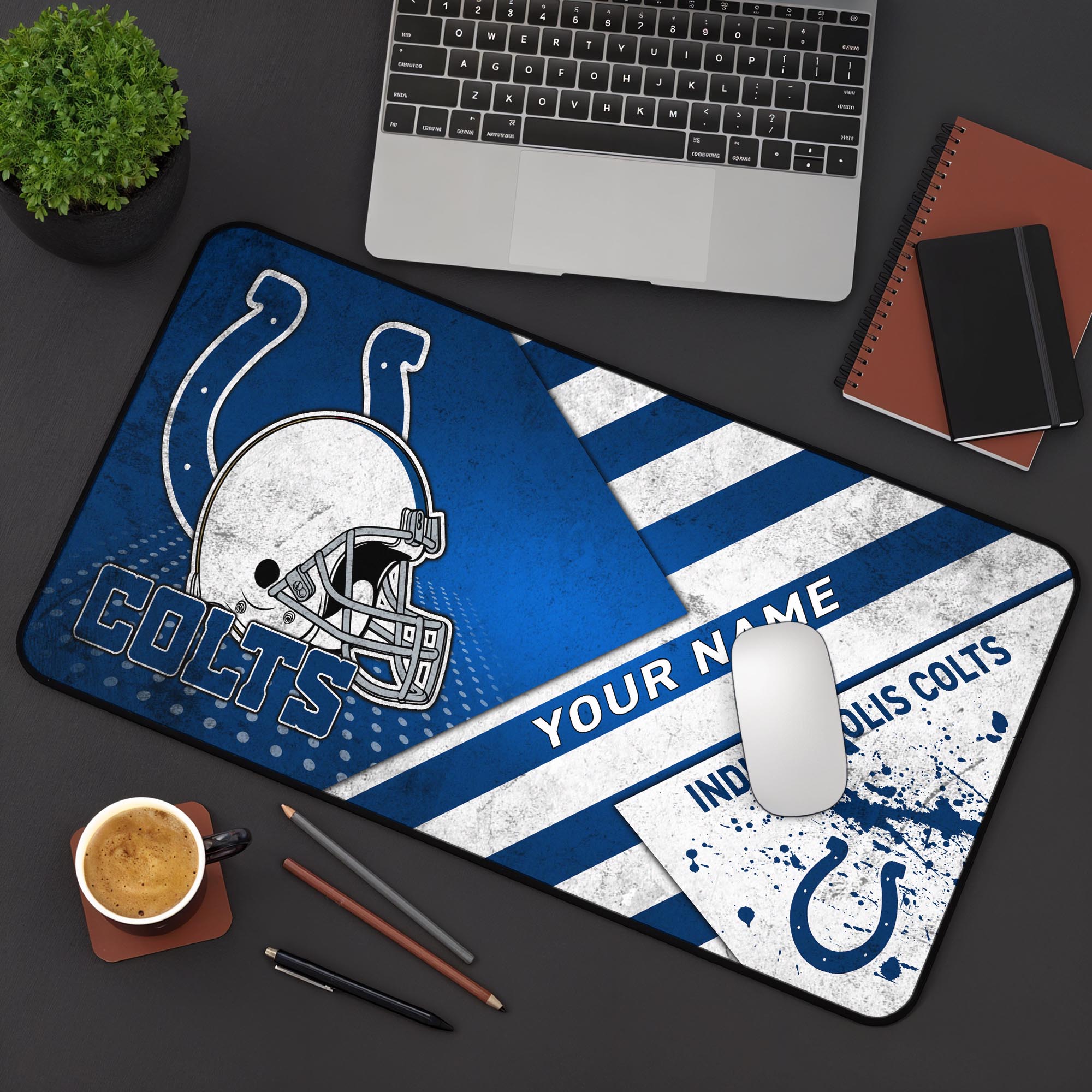 Indianapolis Colts 2025 Version Mouse Pad Custom Printed, Sport Team Mouse Pad, Sport Gift For Fans