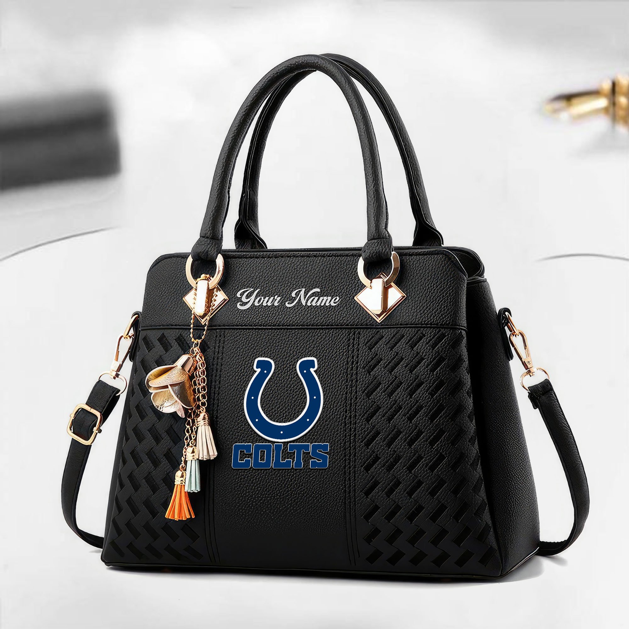 Indianapolis Colts Custom Deluxe Handbag For Women Custom Your Name 2025 Versions, Sport Deluxe Handbag