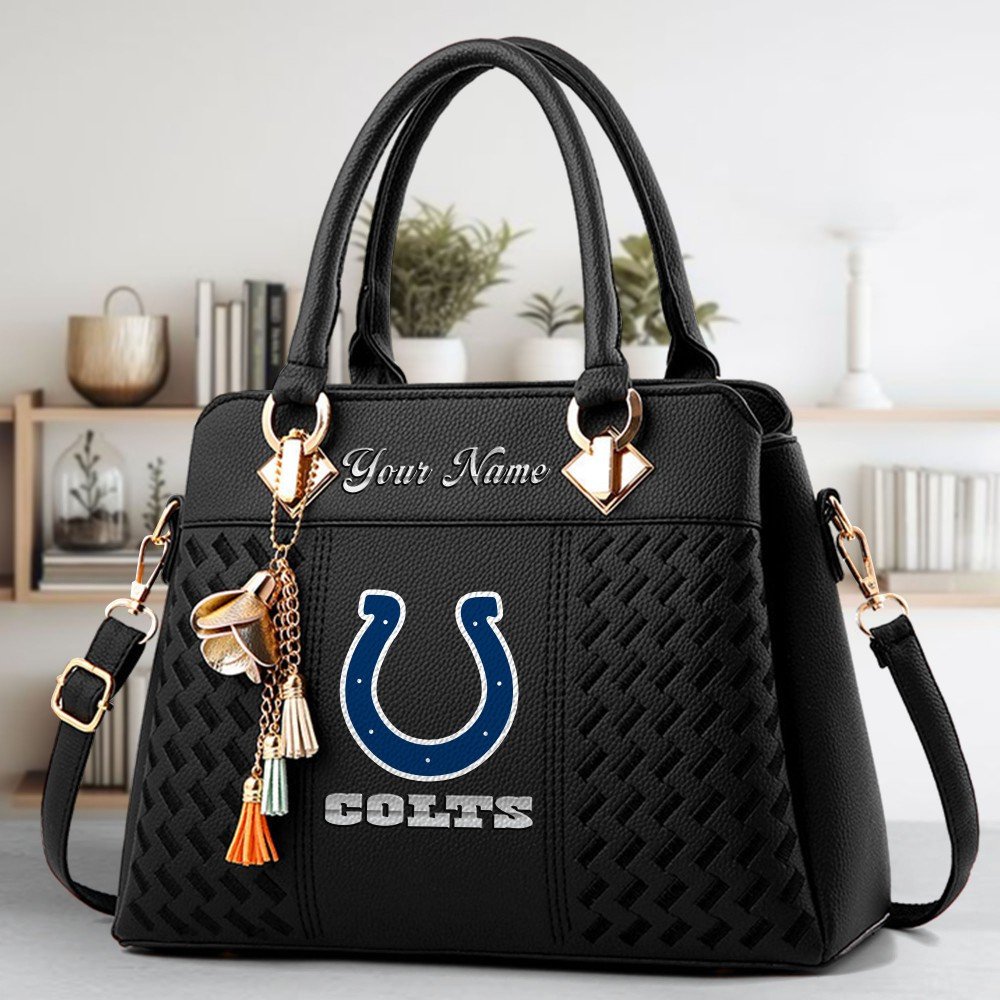 Indianapolis Colts Deluxe Handbag For Women Custom Name 2025 Versions, Sport Deluxe Handbag