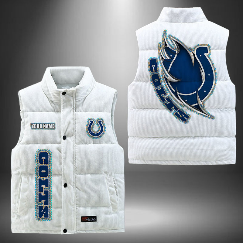 Indianapolis Colts NFL Personalized Puffer Jacket For Fan
