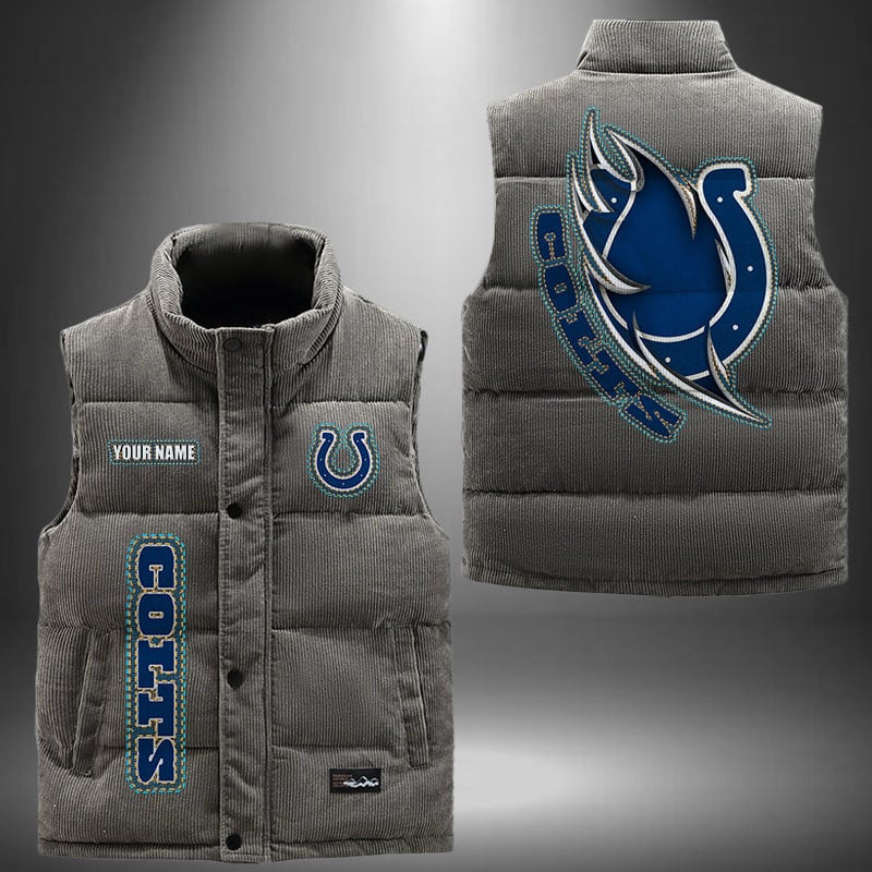 Indianapolis Colts NFL Personalized Puffer Jacket For Fan