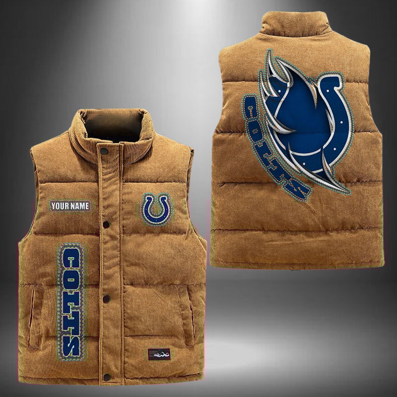 Indianapolis Colts NFL Personalized Puffer Jacket For Fan
