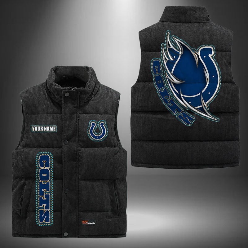 Indianapolis Colts NFL Personalized Puffer Jacket For Fan