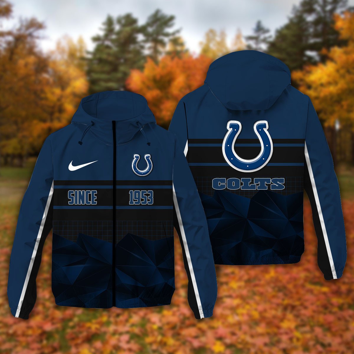Indianapolis Colts NFL Personalized Windbreaker Jacket For Fan
