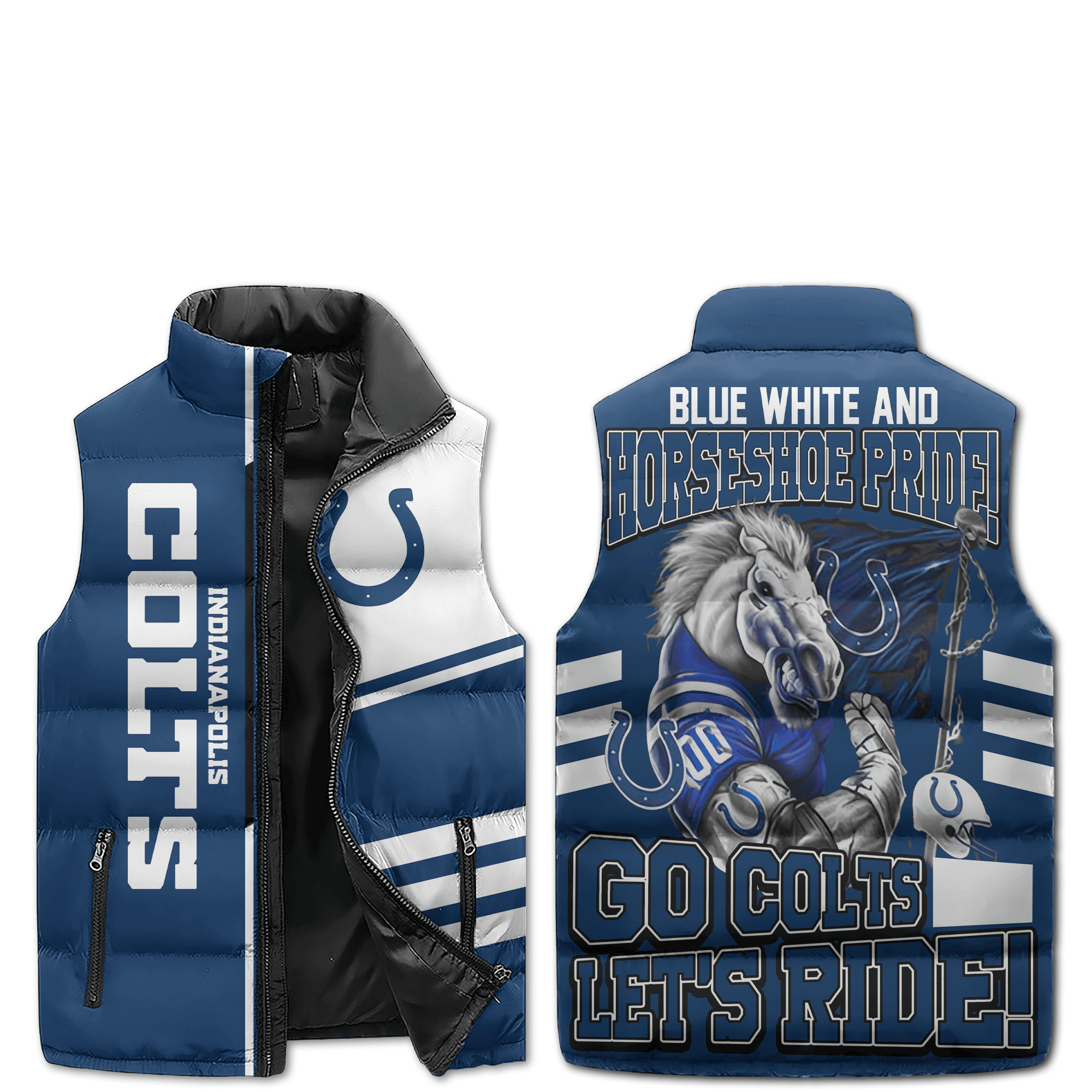 Indianapolis Colts NFL Sleeveless Puffer Jacket