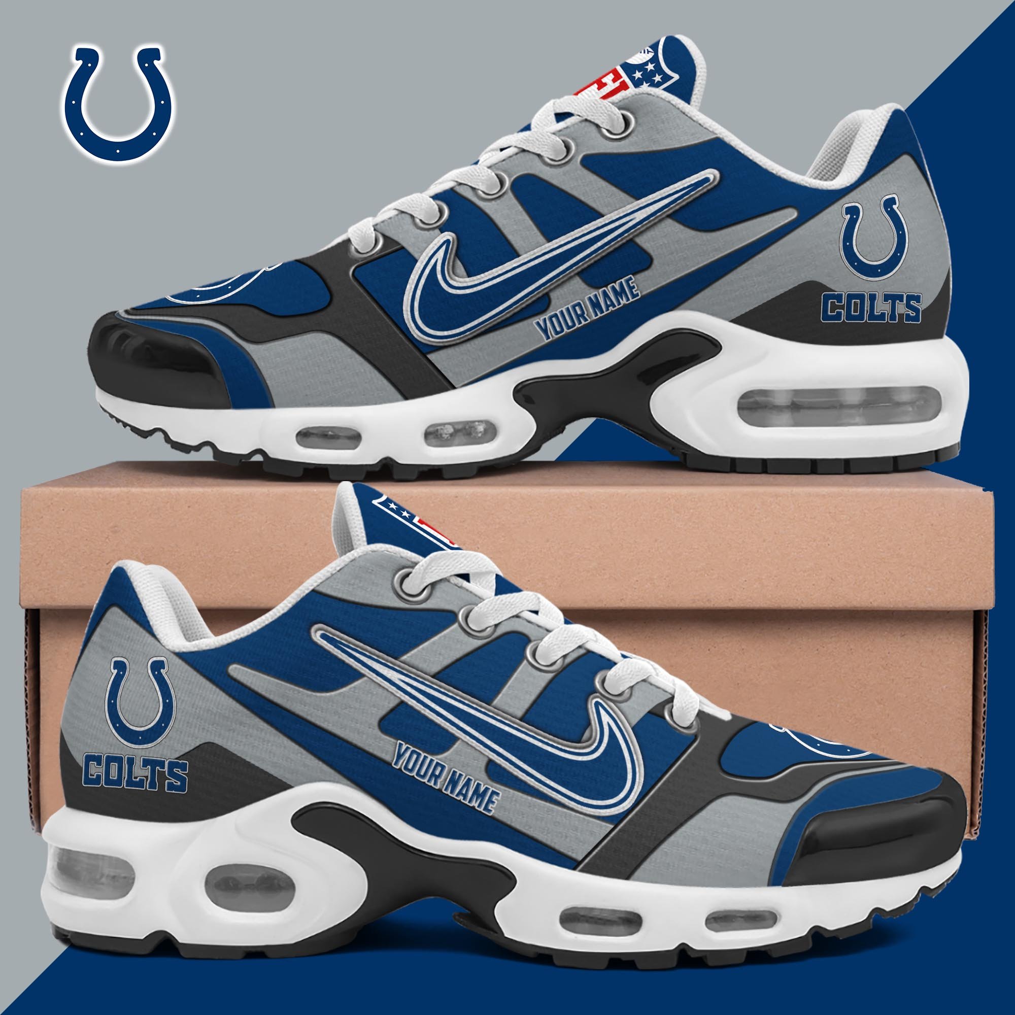 Indianapolis Colts TN Shoes Custom Your Name, Shoes For Sport Fans, Gift For Fans