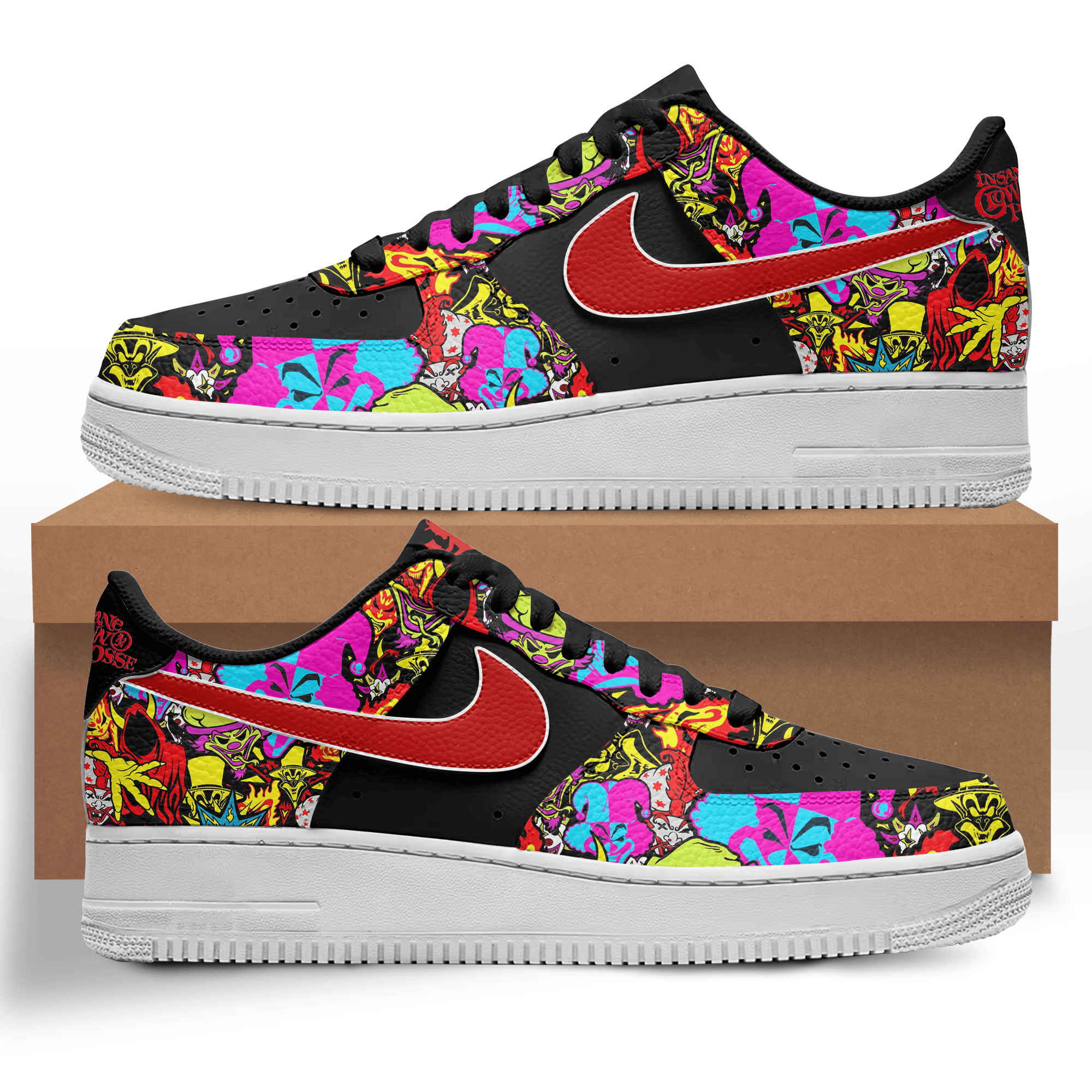 Insane Clown Posse Air Low Top Sneakers AF1 Limited Shoes ARA1175