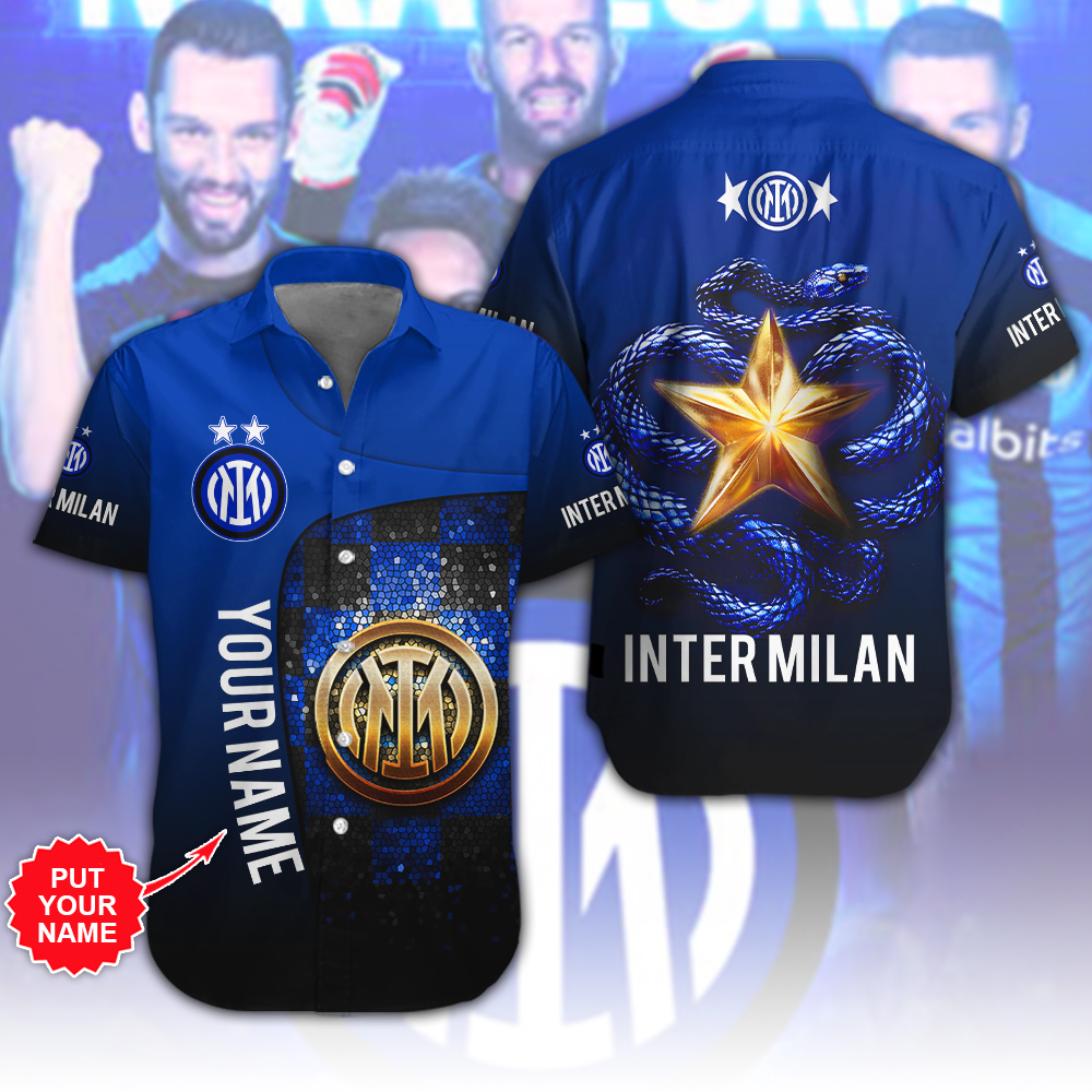 Inter Milan FC Serie A Hawaiian Shirt Gifts For Fans