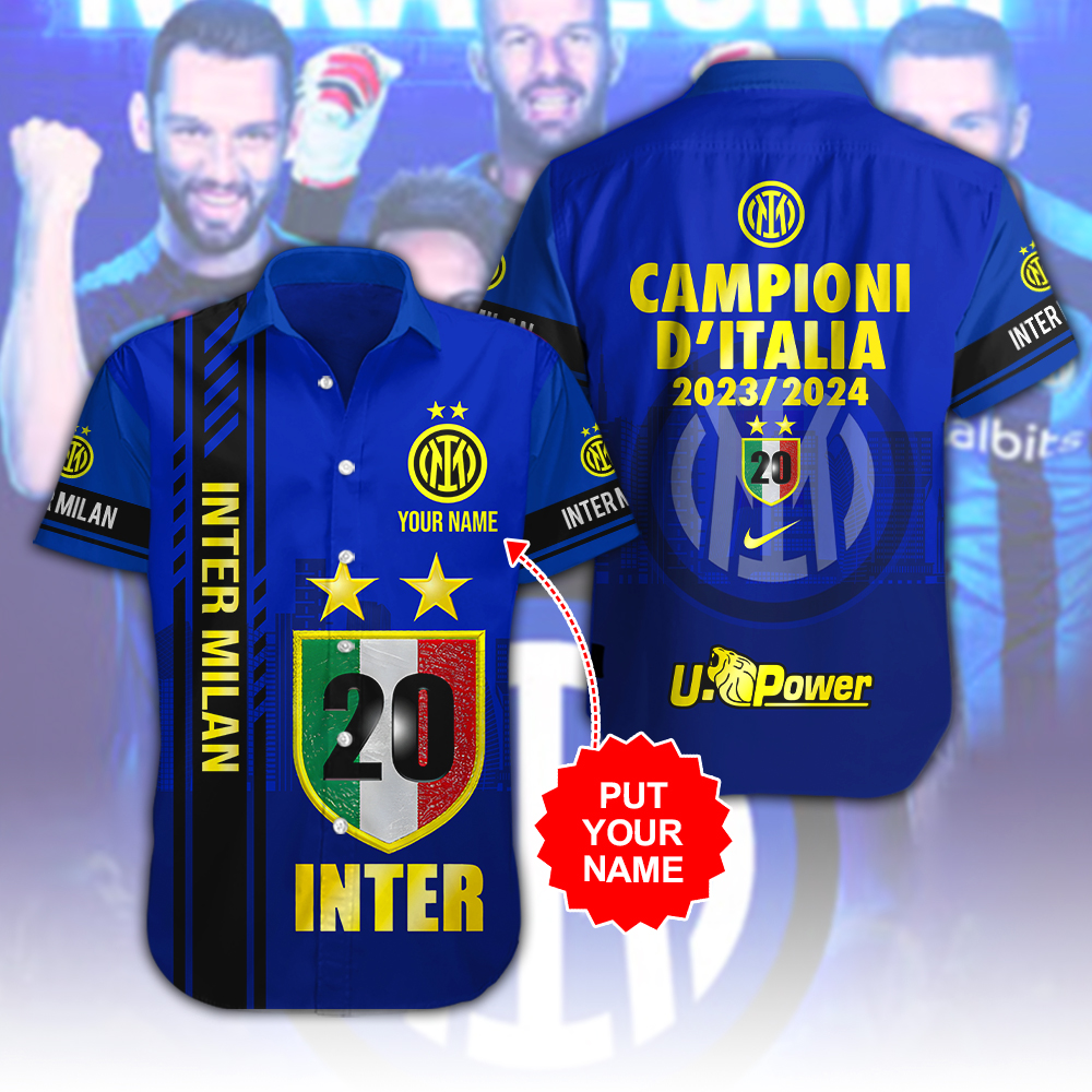 Inter Milan FC Serie A Hawaiian Shirt Gifts For Fans