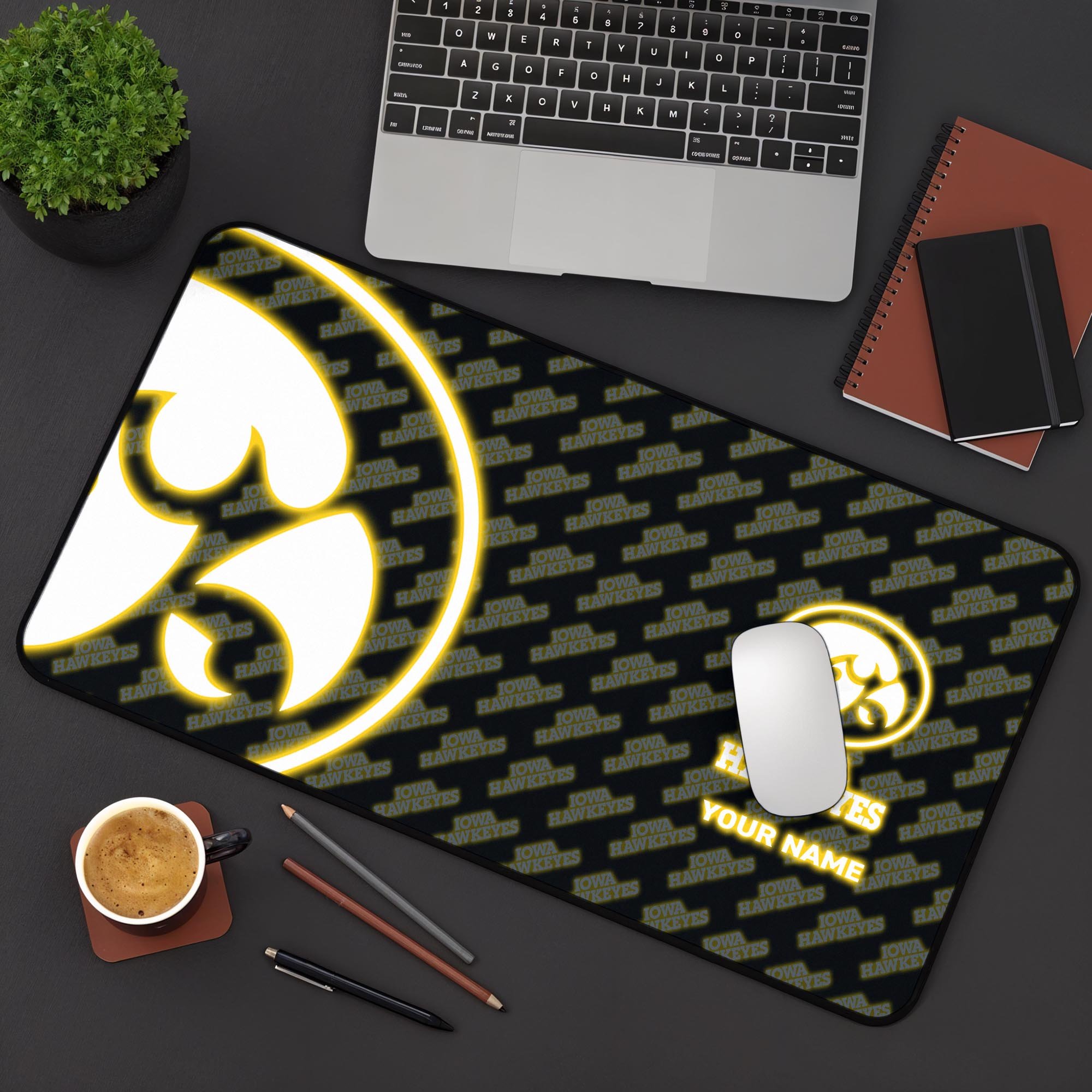 Iowa Hawkeyes 2025 Version Mouse Pad Custom Printed, Sport Team Mouse Pad, Sport Gift For Fans