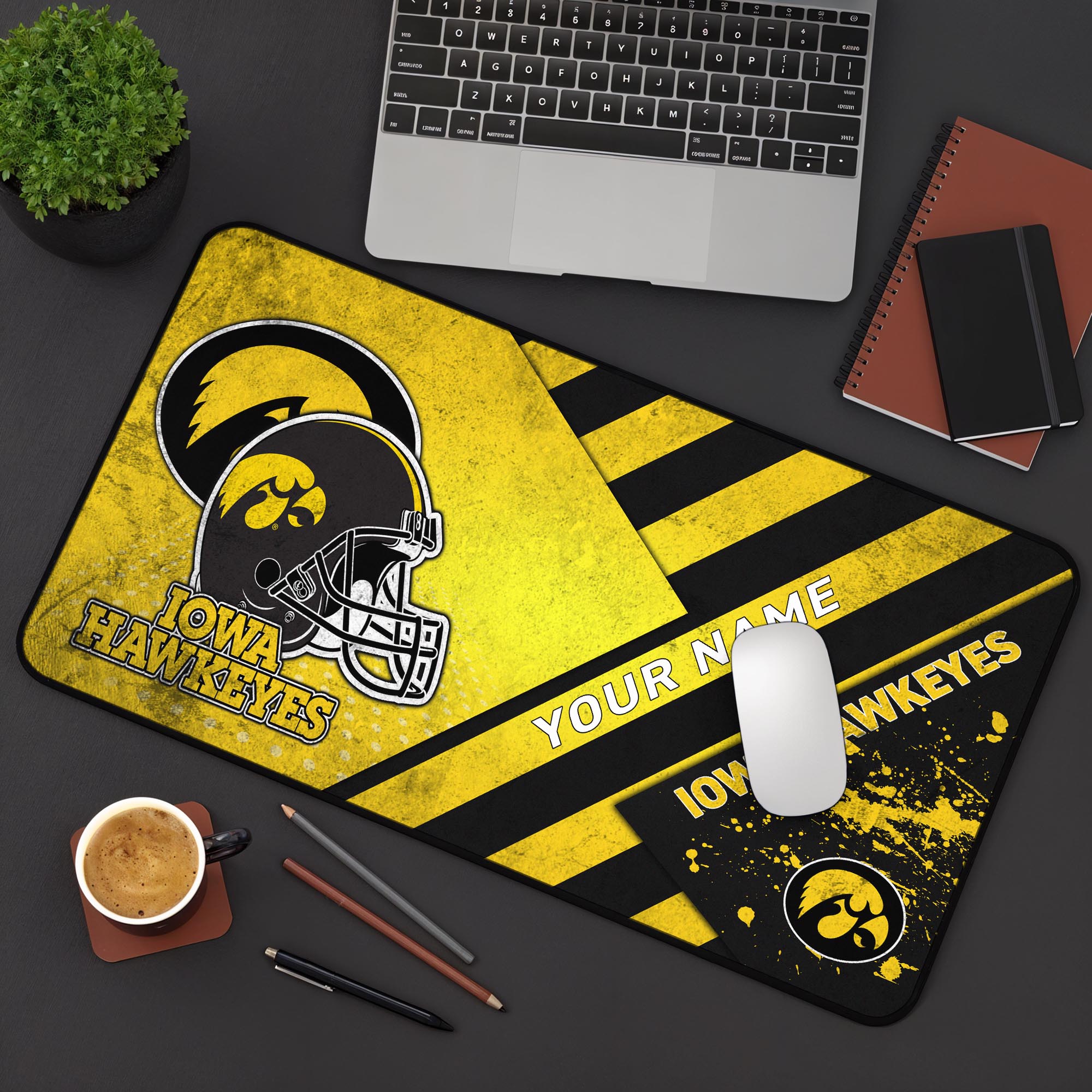 Iowa Hawkeyes 2025 Version Mouse Pad Custom Printed, Sport Team Mouse Pad, Sport Gift For Fans