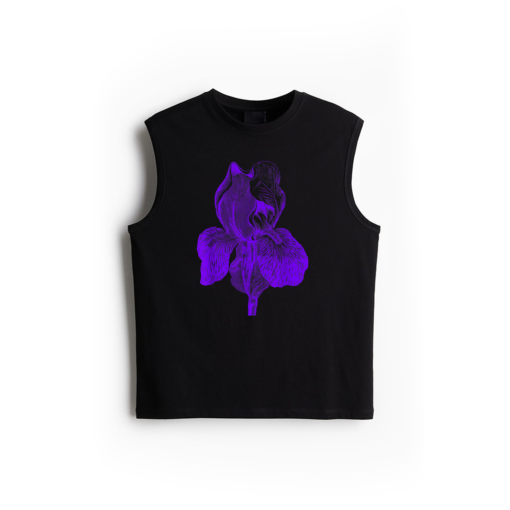 Iris Flower Tank Top Vintage Graphic Gift Tank Top