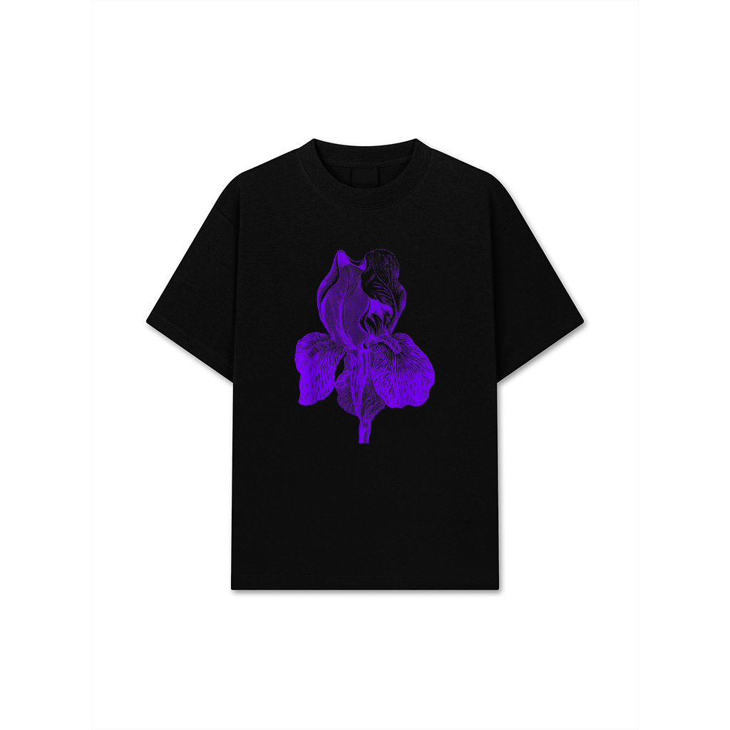 Iris Flower T-Shirt Vintage Graphic Gift T-Shirt
