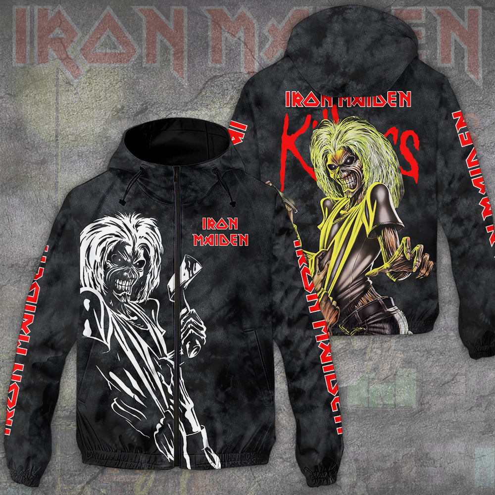 Iron Maiden Music Style Windbreaker Jacket For Fans