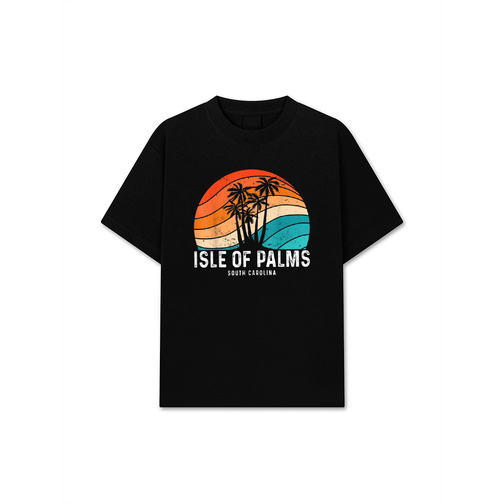 Isle Of Palms South Carolina Palm Tree Beach Souvenir T-Shirt