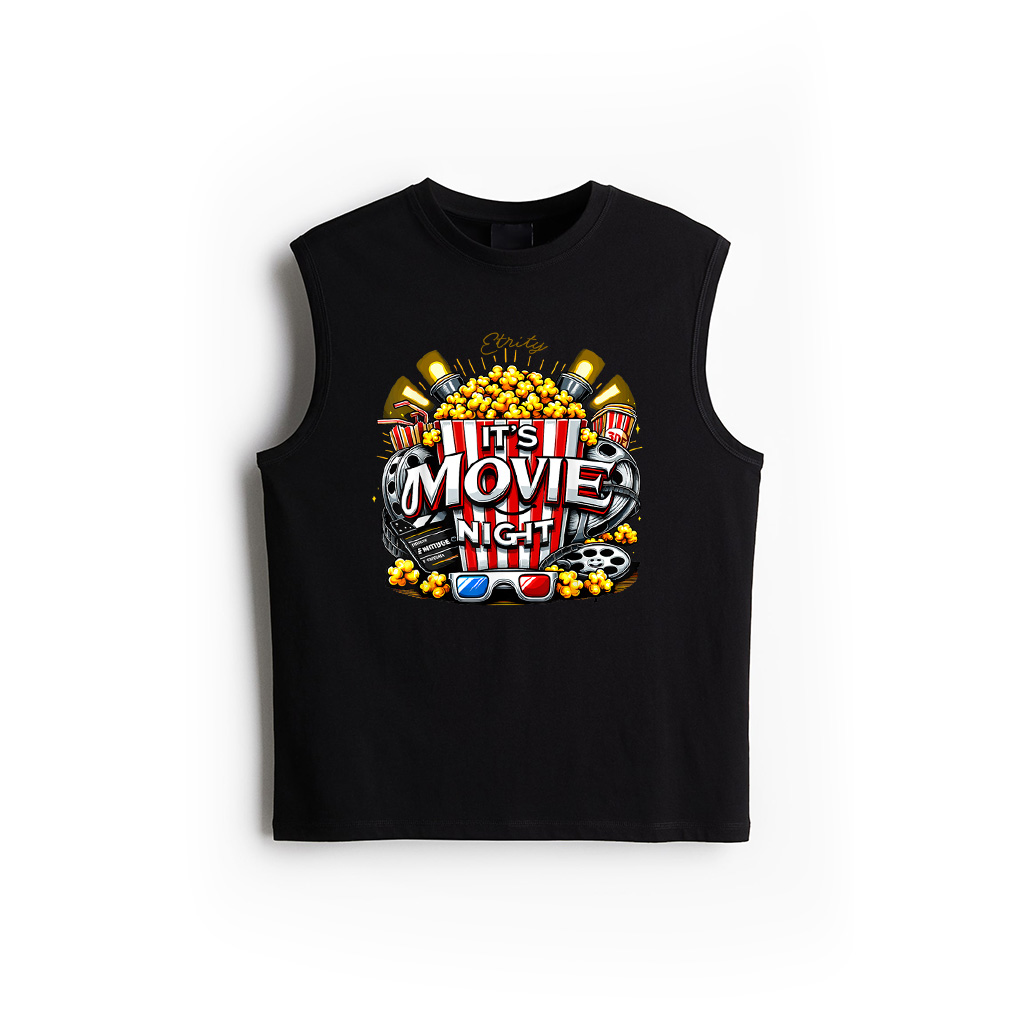It's Movie Night Popcorn Cinema Tank Top